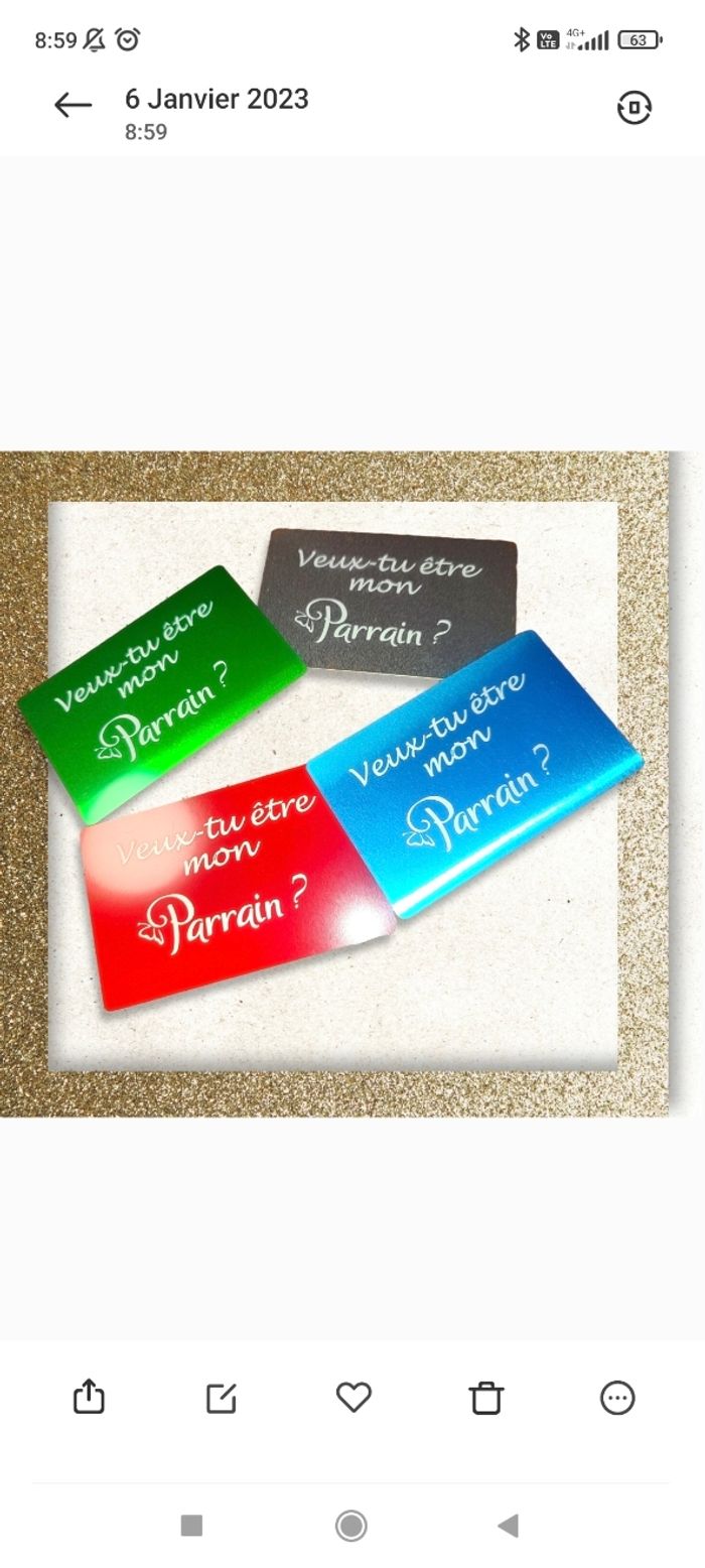 Carré parrain marraine