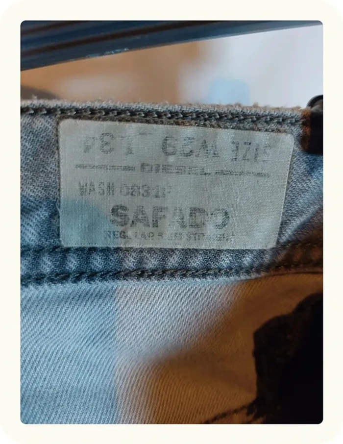 Jean gris coupe droite regular homme Diesel - photo numéro 9