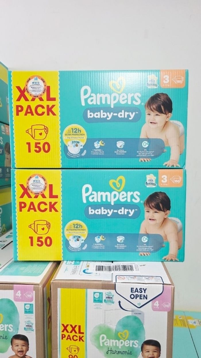 2× Couches Pampers  Taille 3 PACK XXL  ×300
