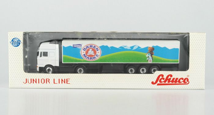 SCHUCO 22403 MAN F2000 semi-remorque blanc "ours" 1/87 - photo numéro 2