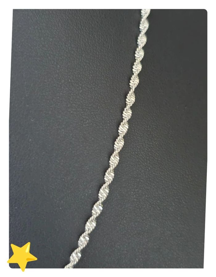 Collier maille Torsadé 2mm 40cm - photo numéro 5