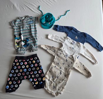 Lot Bébé Garçon 3 mois Petit Bateau & Mickey (5 pièces)