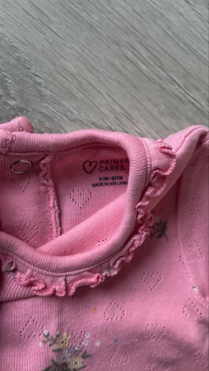Lot vêtements body bébé fille 0-3 mois été - photo numéro 4