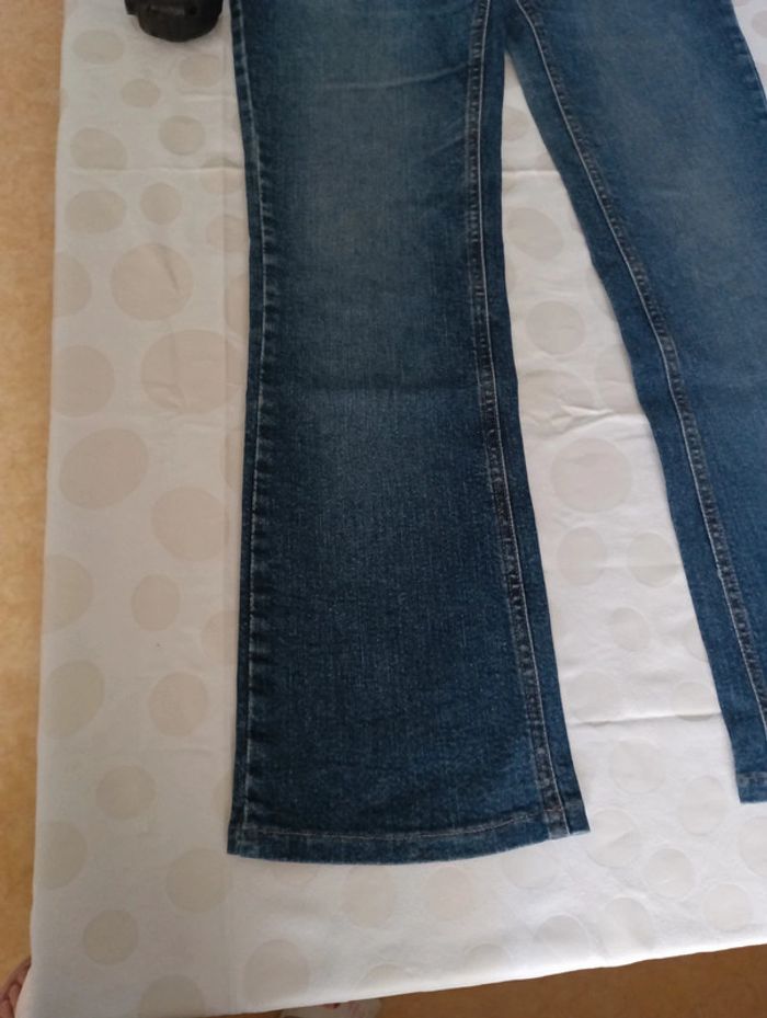 Pantalon jeans femme Rica Lewis taille 40 jambes larges pattes d éléphants - photo numéro 3