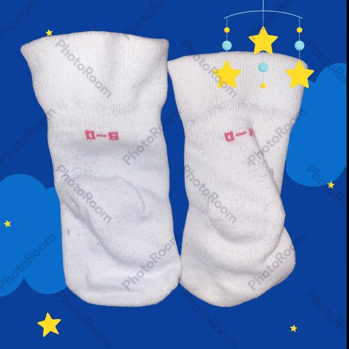 Chaussette blanche bébé - photo numéro 2