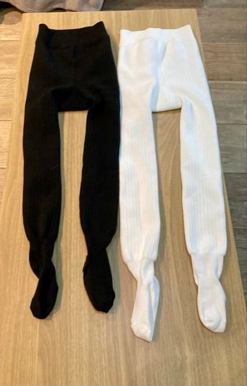 Lot de deux paires de collants doublés polaire