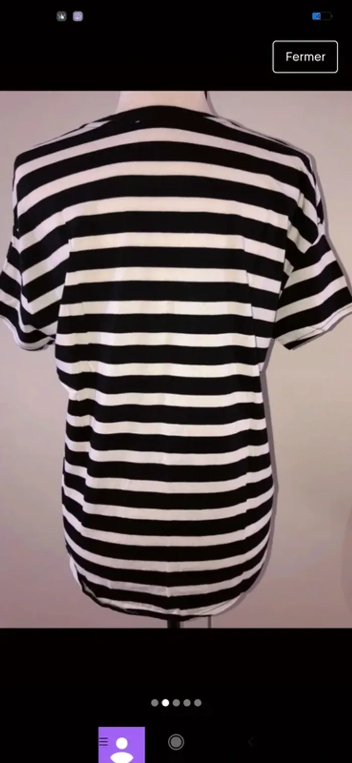 Top Zara S noir et blanc⬜ - photo numéro 2