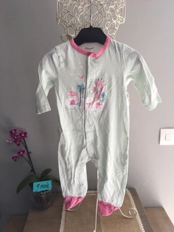 Dors bien pyjama grenouillère fille 9 mois
