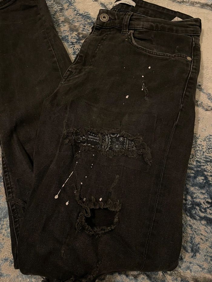 Jeans noir homme Zara - photo numéro 10