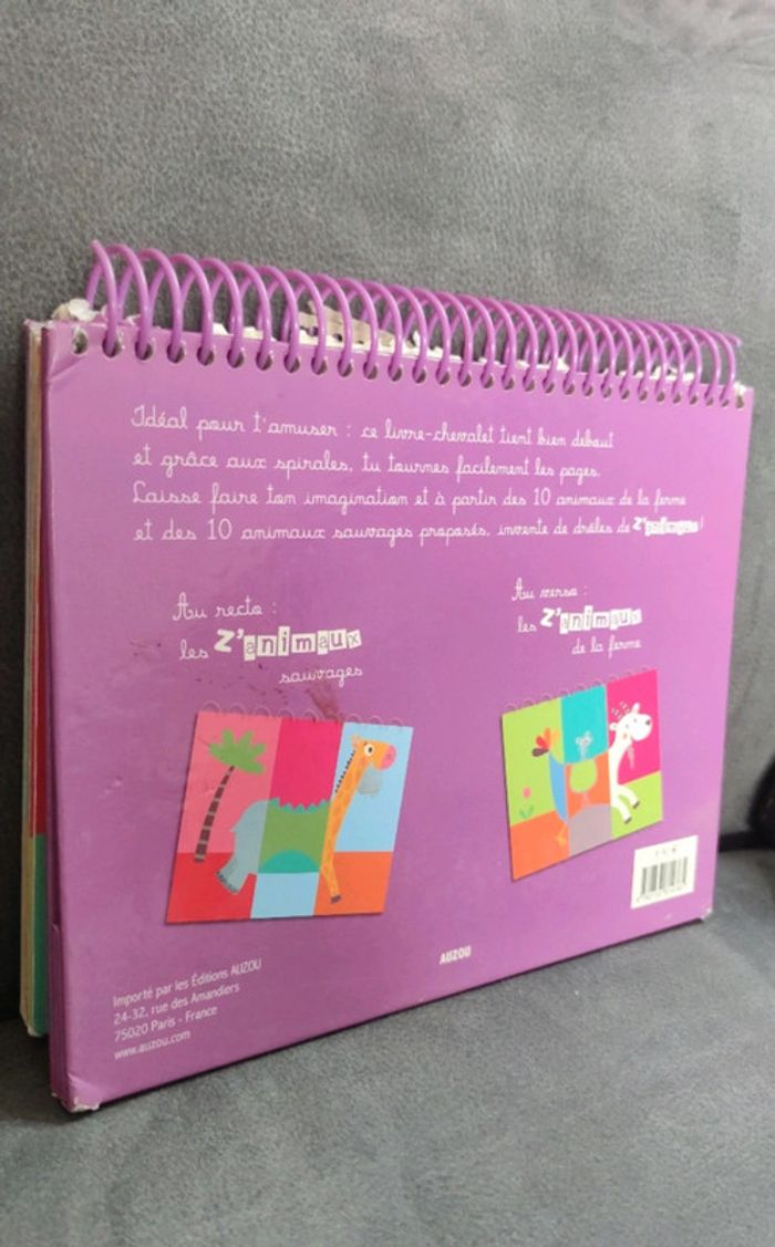 Livre chevalet cartonné Drôles de z'animaux - photo numéro 2