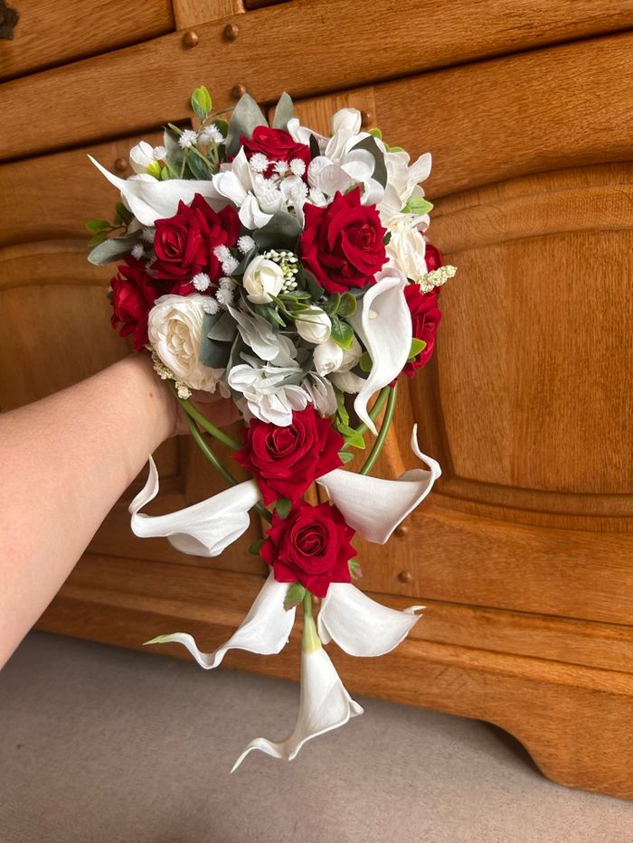 Bouquet de mariée chute