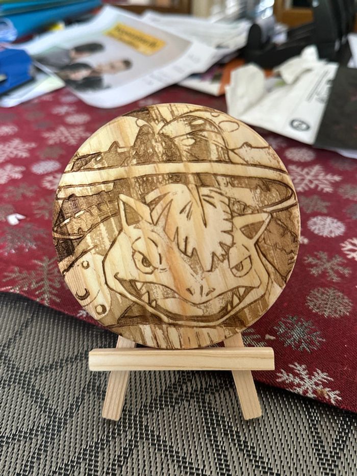 Lot de 6 gravure en bois pokemon - photo numéro 6