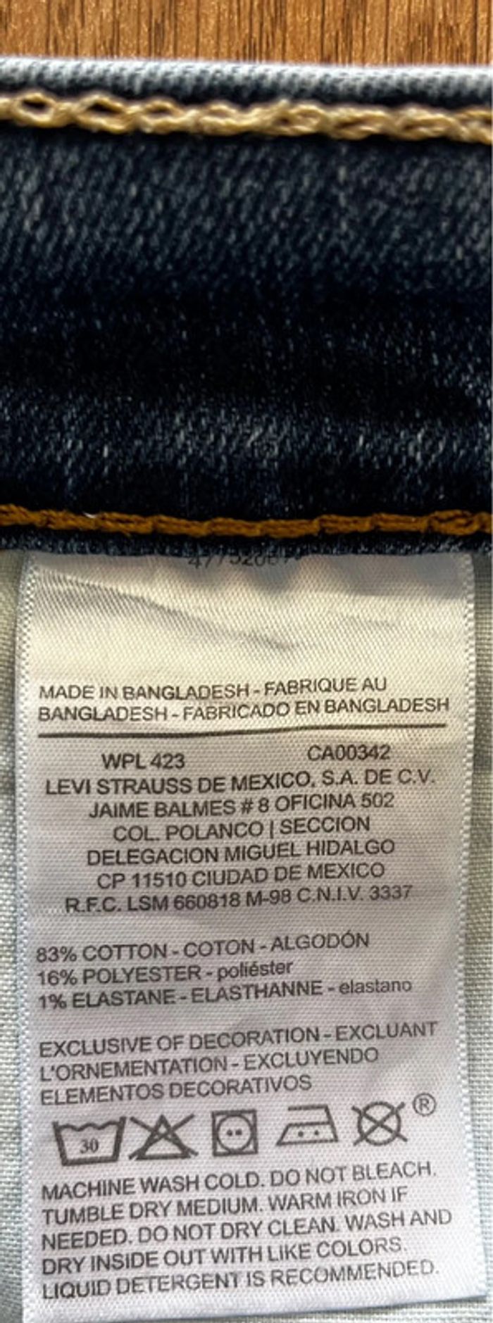 Jean/pantalon bleu délavé Levi's Denzen Slim, homme, taille : W 34 L 32 (44 taille française) - photo numéro 9