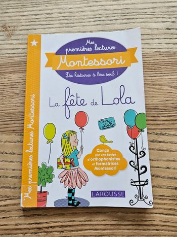 Livre lecture Montessori