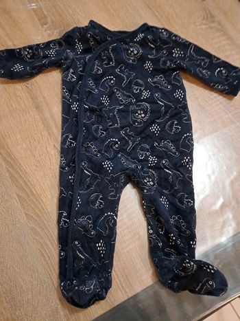 Pyjama bleu marine dinosaure 9 mois - Gemo