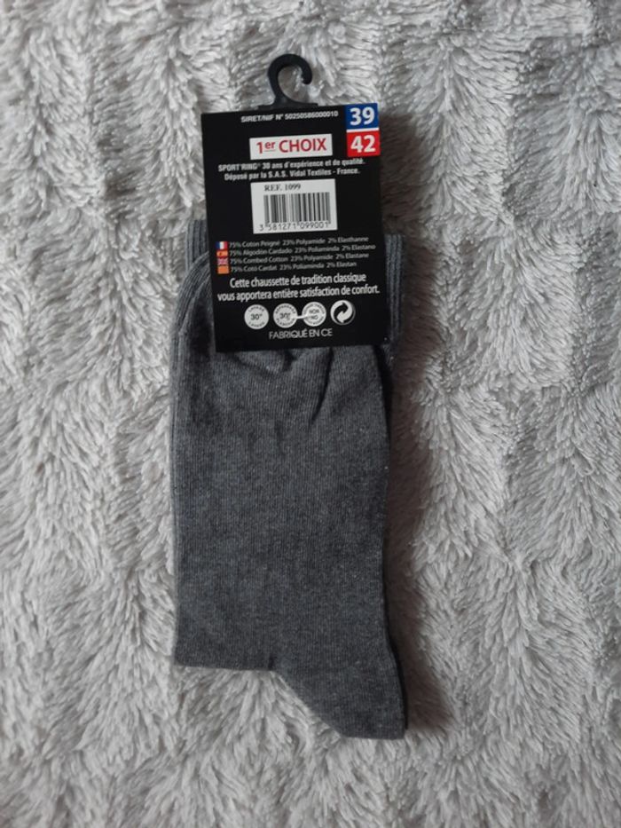 Chaussette homme en coton peigné 39/42 - photo numéro 2