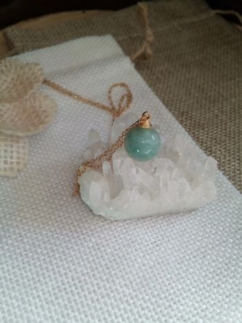 Collier perle d'amazonite 🩵.