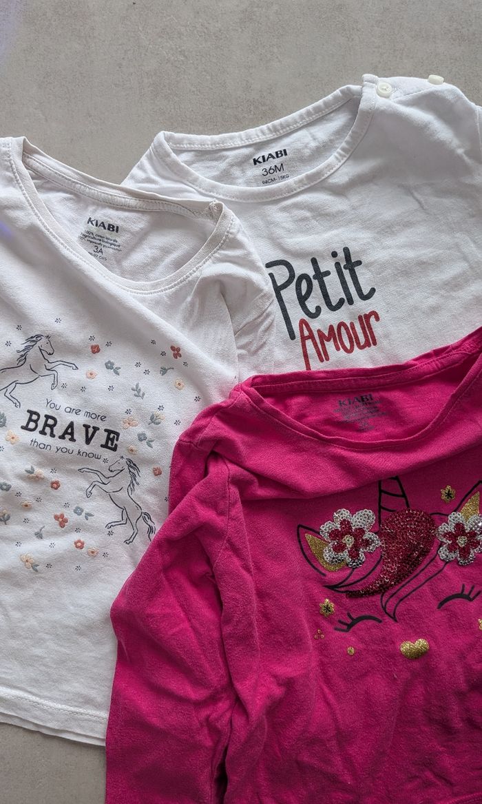 Lot de 3 hauts manches longues fille - 3 ans - photo numéro 8