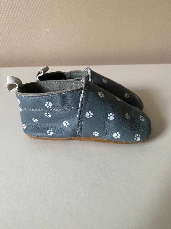 Chausson en cuir bebe mixte gémo - photo numéro 2