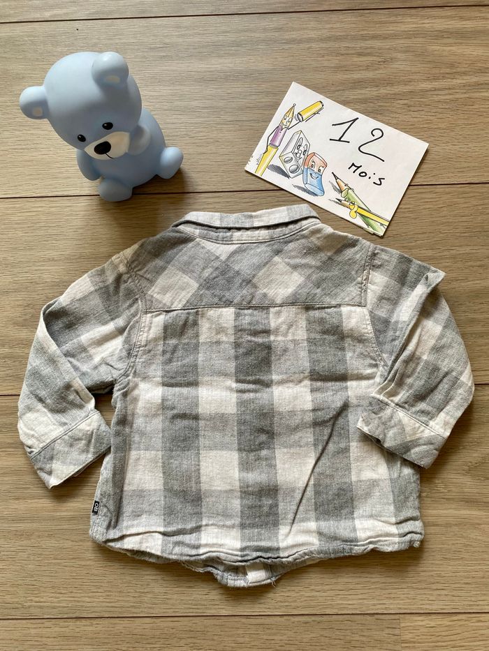 Chemise longue manche 12 mois - photo numéro 2