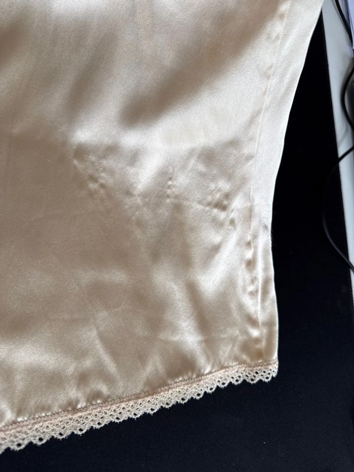 Superbe Caraco avec dentelle en soie 🌸 42 XL - photo numéro 10