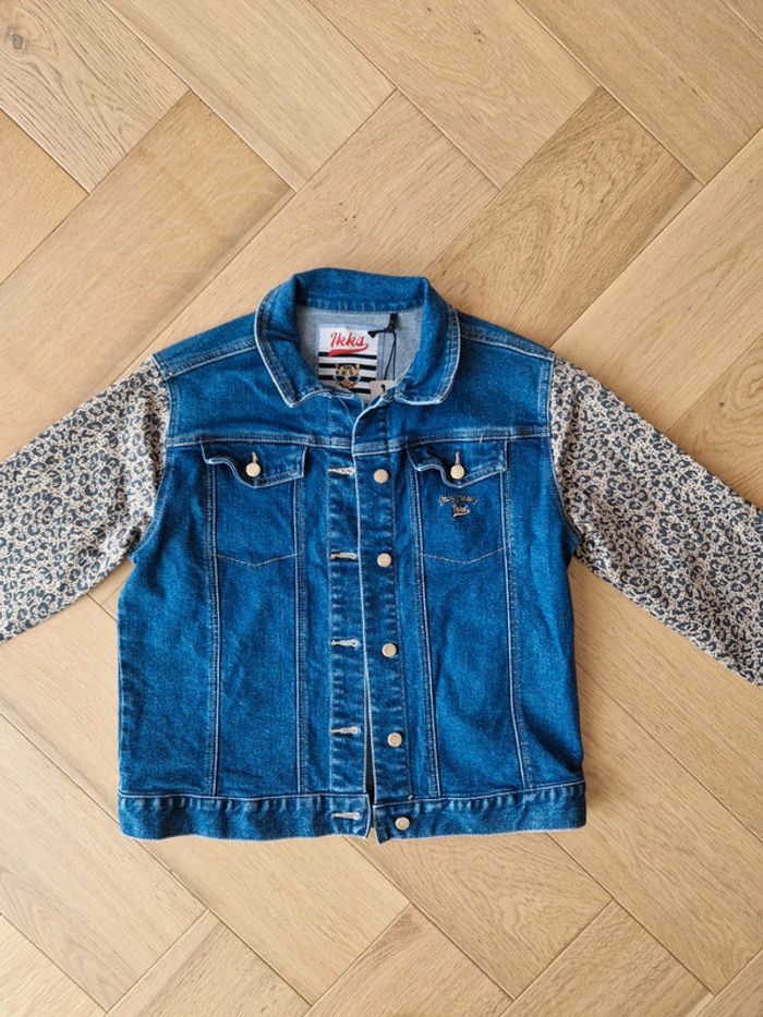 Veste en jean fille bleu Neuve IKKS 14 ans - photo numéro 4