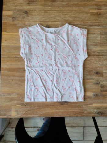Tee-shirt maillot flamand rose 6 ans
