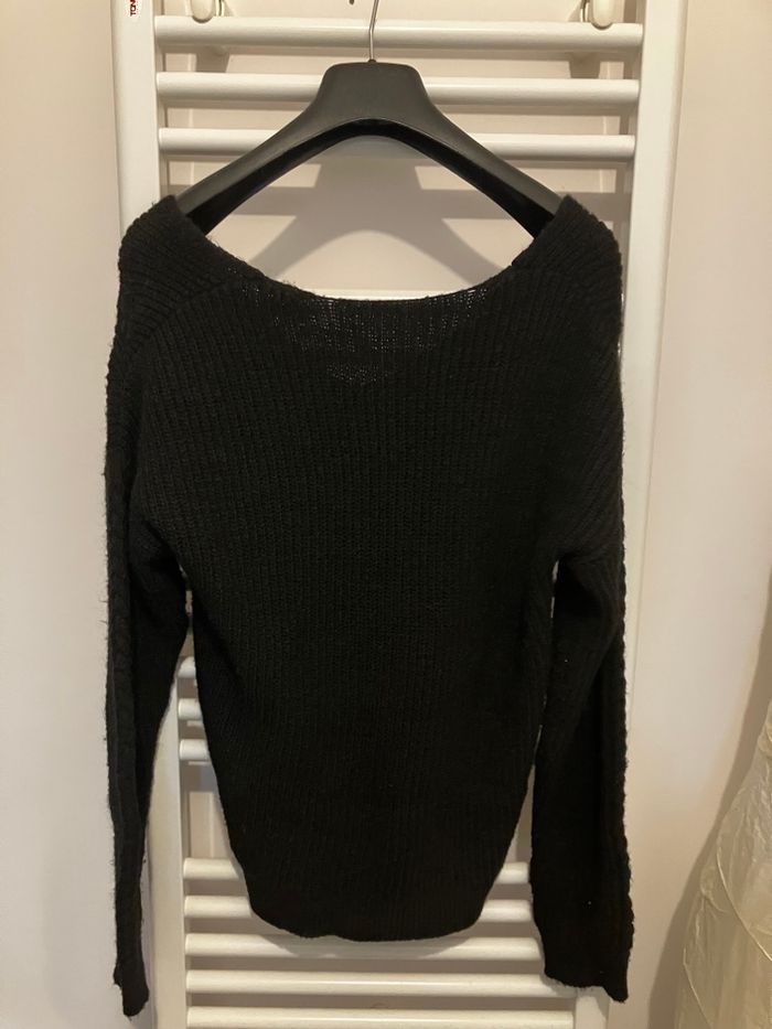 Pull en maille noir - photo numéro 3