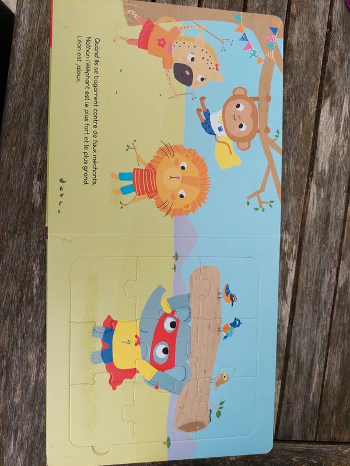 Livre puzzles Les premiers puzzles Léon est grognon - photo numéro 2