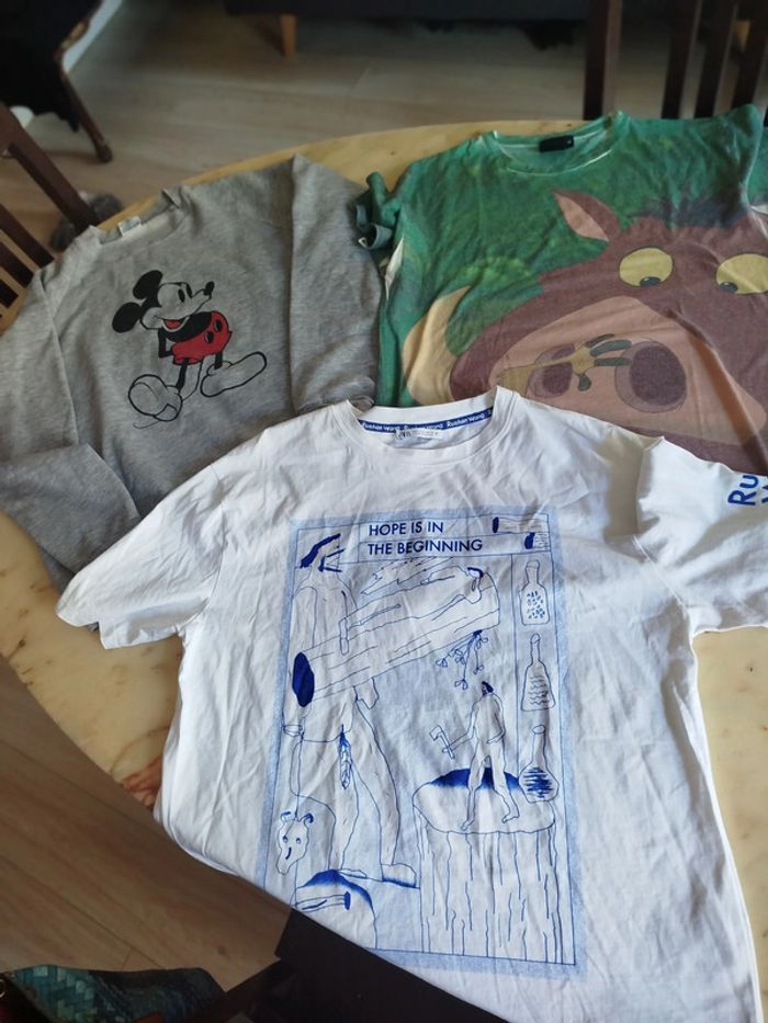 Disney LOT T-shirts , Sweat shirts chemise Collector Vintage MIXTE - photo numéro 2