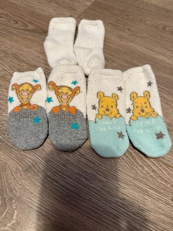 Lot de 3 paires de chaussettes bébé Winnie