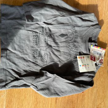 Teeshirt 9 mois DPAM neuf avec étiquette pression au dos