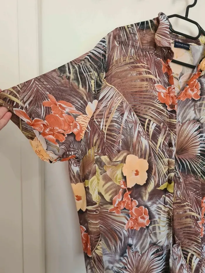 Chemise fleuri viscose taille 52 - photo numéro 4