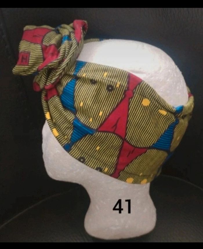 Bandeau en wax avec fil de fer intégré