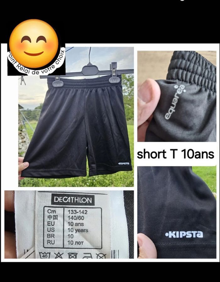 Short kipsta 10 ans -parfait état foot sport