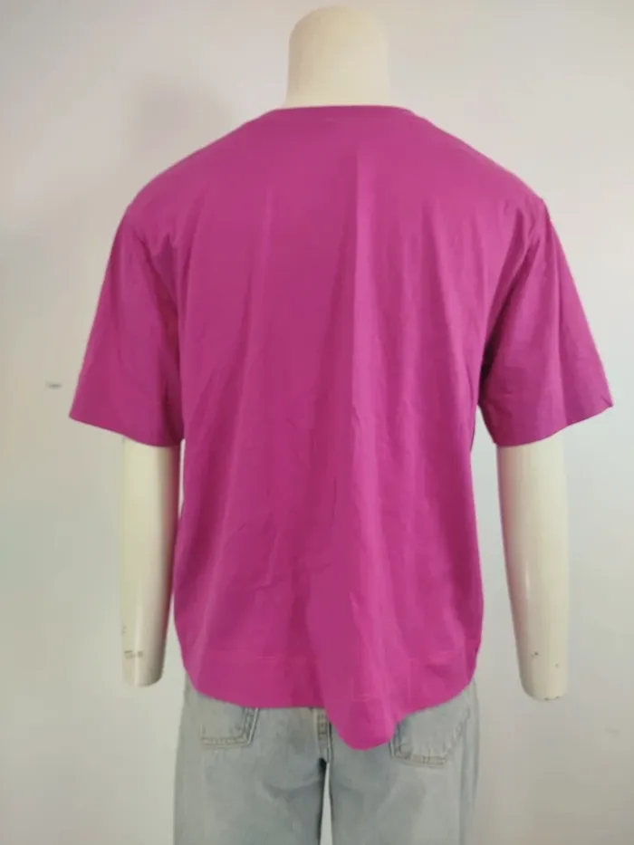 Tshirt fushia taille 38 - CMT - Basket 90's Miami Champions Florida Vintage effet - A985 - photo numéro 5