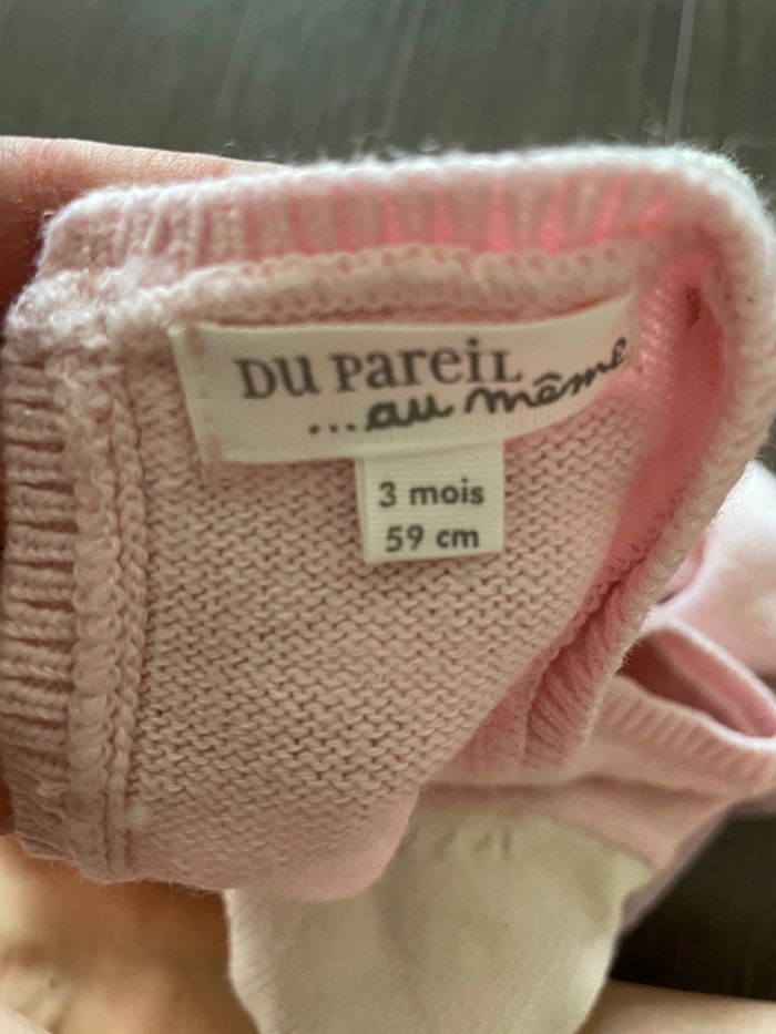 Combinaison tricot DPAM 3 mois - photo numéro 3
