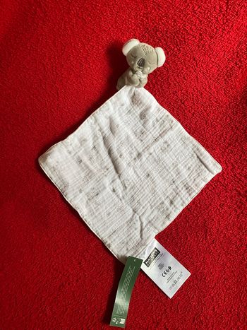 Maison du monde MDM doudou lange koala gris taupe blanc neuf