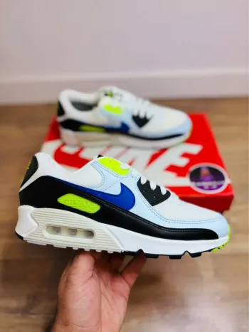 Nike Air Max 90 Summit White Racer Blue Volt Taille 40
