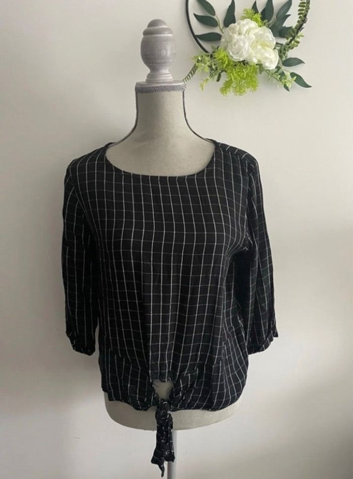 🌸blouse promod a carreaux taille 38 manche 3/4 🌸
