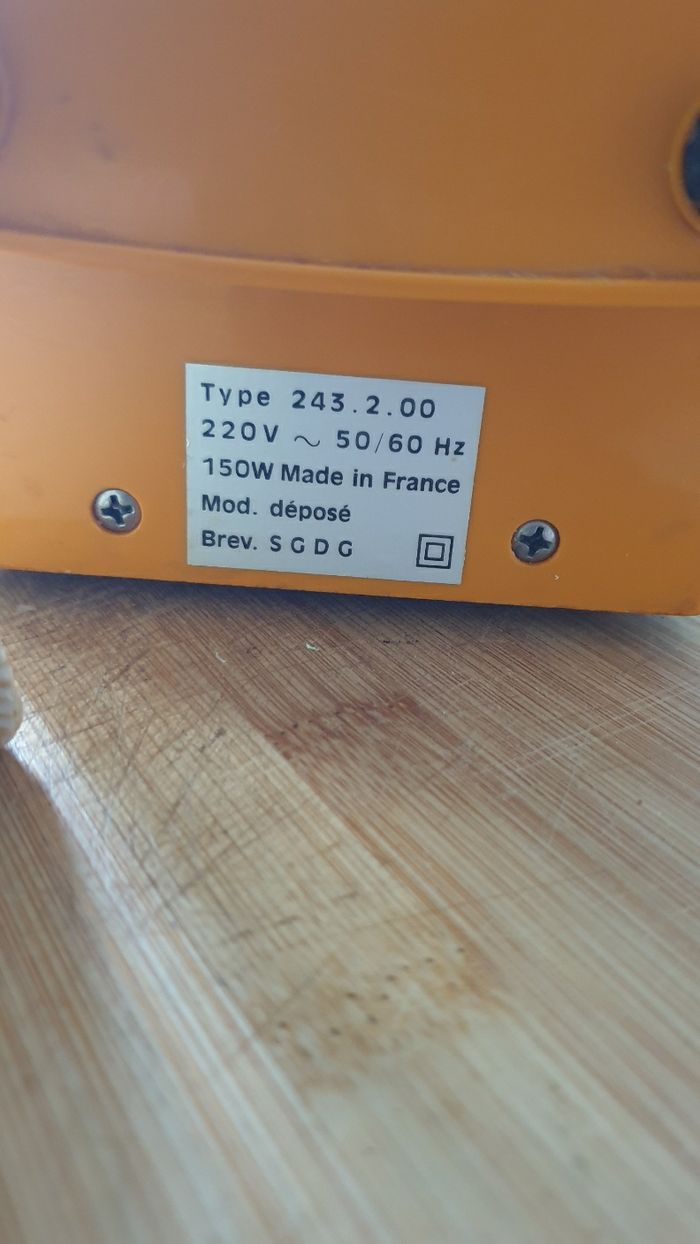 Vintage ancien fonctionne robot hachoir Moulinex - photo numéro 3