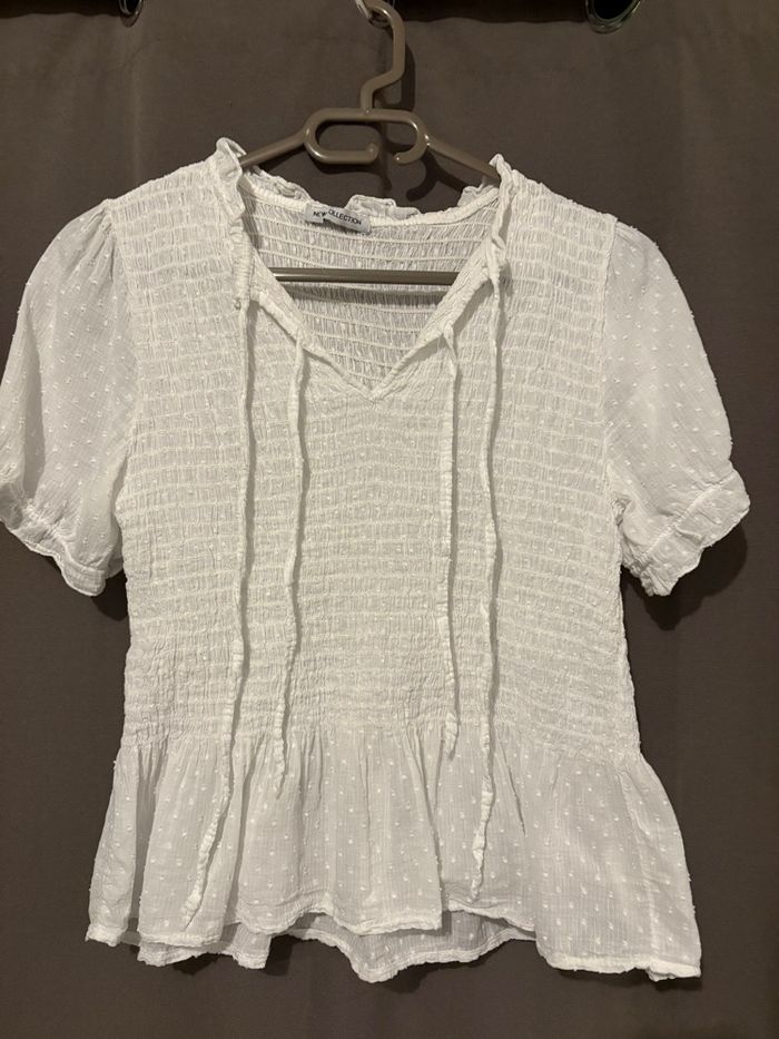 top peplum blanc femme - photo numéro 3