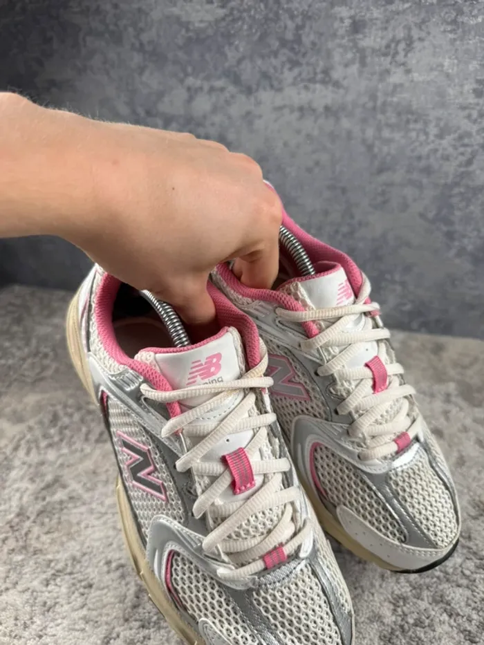 New Balance 530 Running Abzorb - Beige & White & Pink - photo numéro 12
