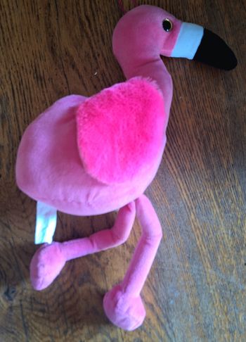 Peluche flamant rose 