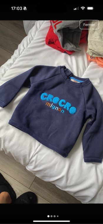 Sweat Bebe garçon du pareil au même