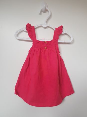 Zara - Robe courte à fines bretelles à volants - Neuve ! (9 mois)