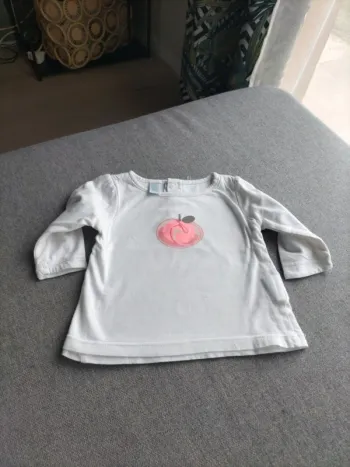 T-shirt manches longues blanc