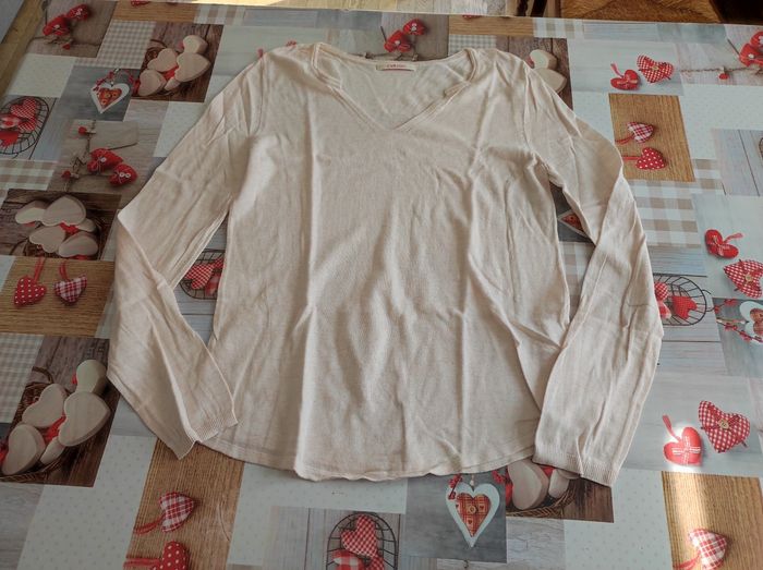 Pull V femme