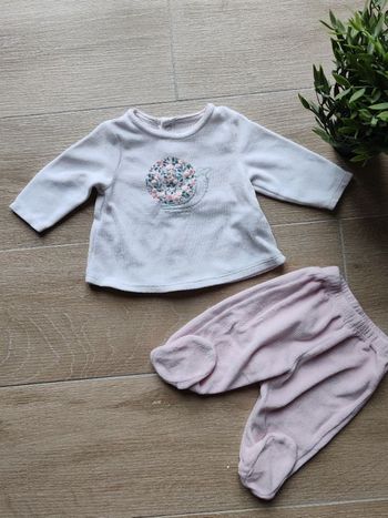 Pyjama escargot Obaïbi 3 mois Neuf 🌸