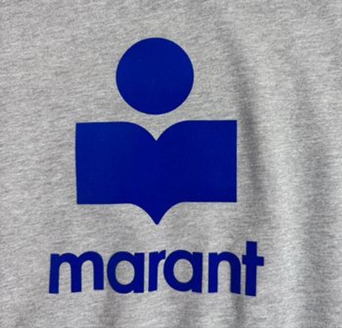 Isabel Marant Étoile sweat gris logo bleu NEUF - photo numéro 4